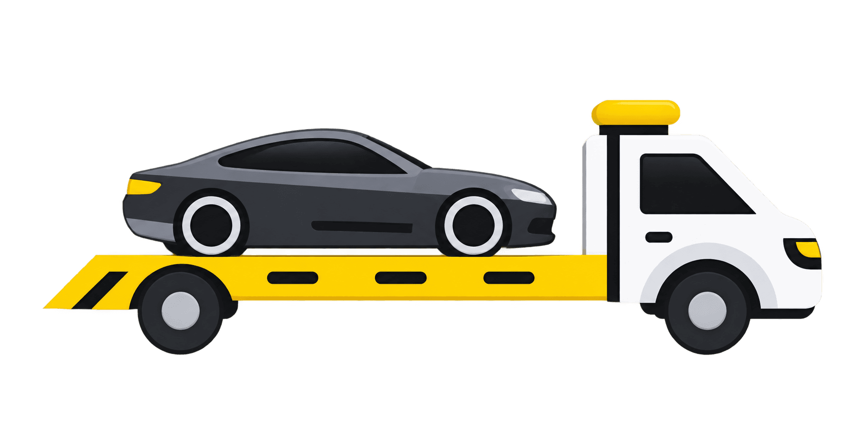 Эвакуатор COMRUCOM с автомобилем